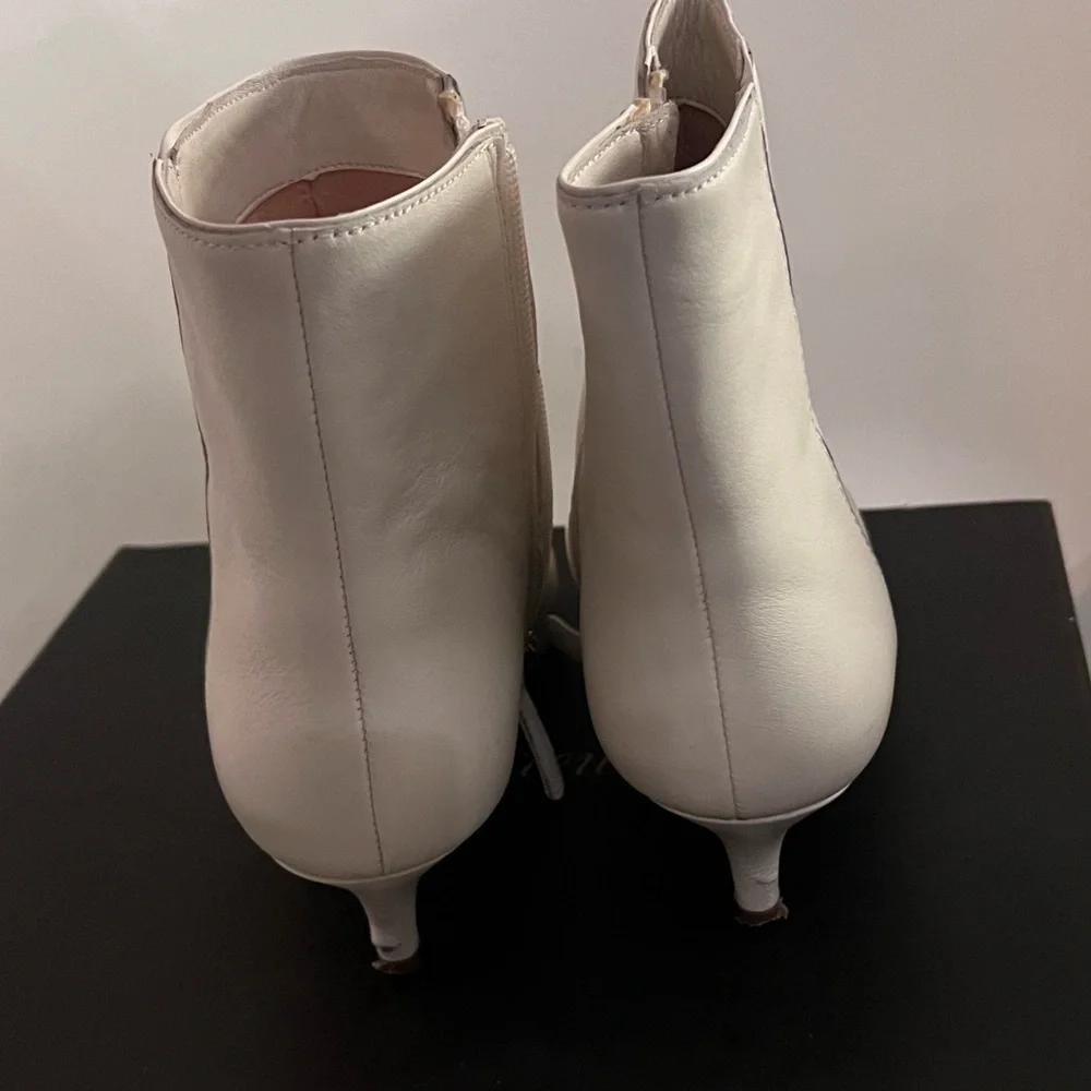 J. Crew Ivory Ankle Boots - Picture 4 of 12
